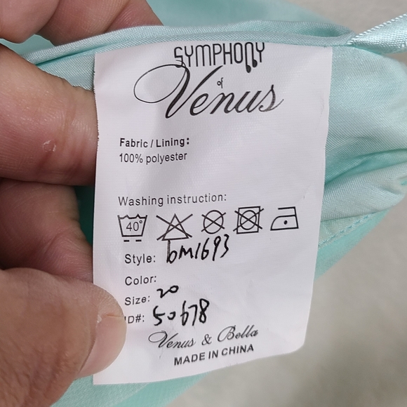Symphony Of Venus Women's Mint Green Dress Size 20 - Picture 3 of 6